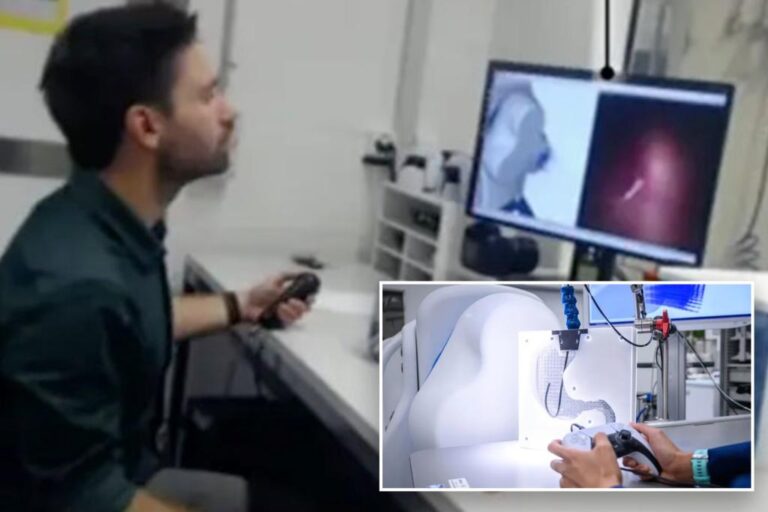 Surgeons use PlayStation controller for long-distance endoscopy in ground-breaking experiment

